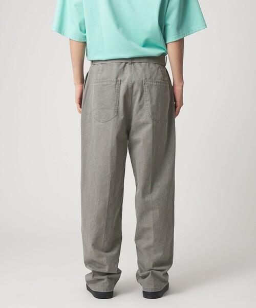 CITEN(シテン)の「<CITEN>ベルテッドウォッシュツイルパンツ(スラックス・メンズ・ダークグレー/ベージュ・L/M/S)」の18枚目の写真