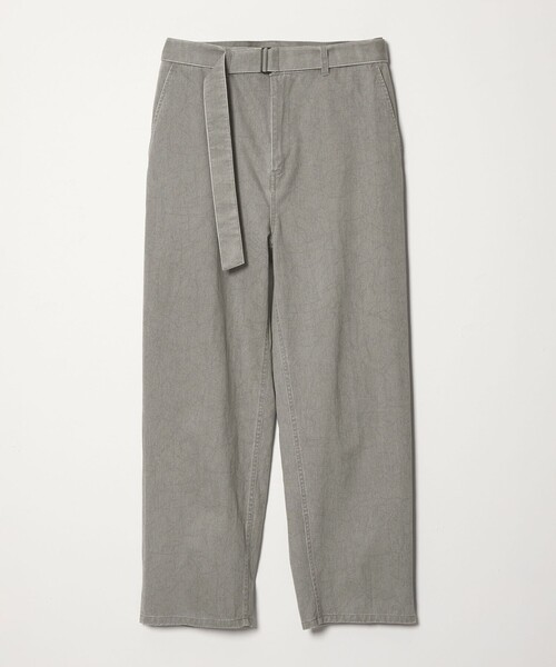 CITEN(シテン)の「<CITEN>ベルテッドウォッシュツイルパンツ(スラックス・メンズ・ダークグレー/ベージュ・L/M/S)」の19枚目の写真