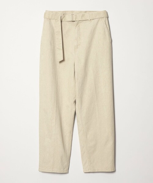 CITEN(シテン)の「<CITEN>ベルテッドウォッシュツイルパンツ(スラックス・メンズ・ダークグレー/ベージュ・L/M/S)」の5枚目の写真