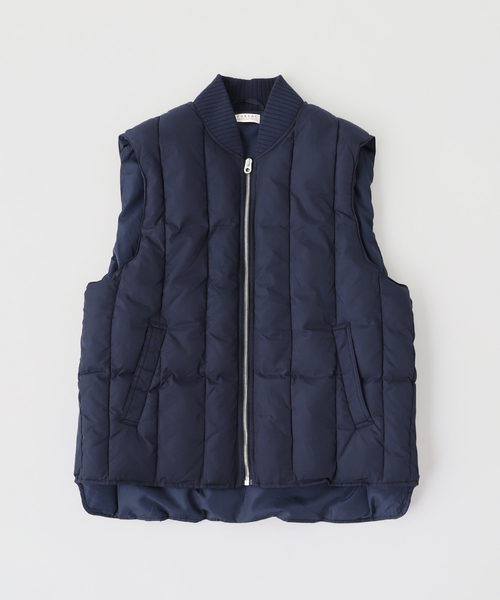 FURSAC（フルサック）Navy sleeveless puffer jacket