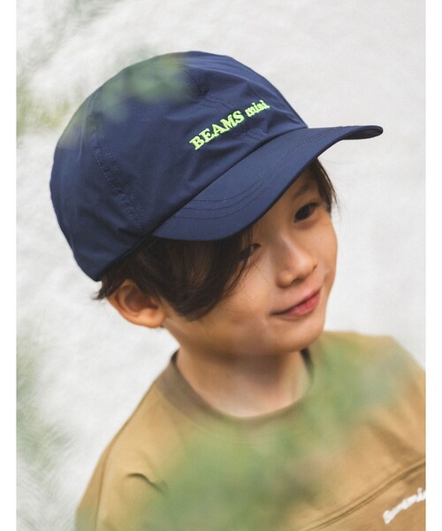 BEAMS mini(ビームスミニ)の「ロゴ コード付き キャップ 2026SS(キャップ・キッズ・ネイビー/イエロー/パープル系その他4・ONE SIZE)」の2枚目の写真