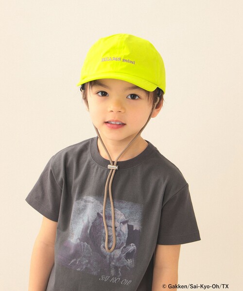 BEAMS mini(ビームスミニ)の「ロゴ コード付き キャップ 2026SS(キャップ・キッズ・ネイビー/イエロー/パープル系その他4・ONE SIZE)」の1枚目の写真