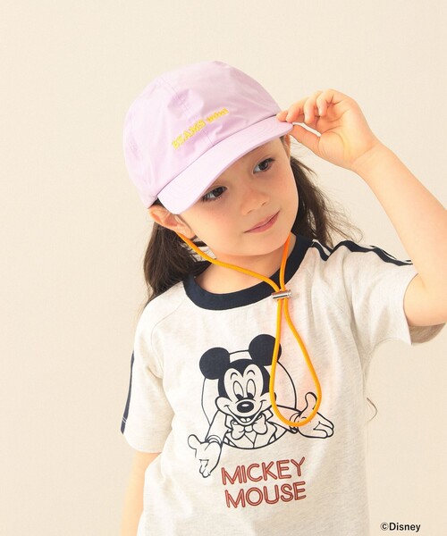 BEAMS mini(ビームスミニ)の「ロゴ コード付き キャップ 2026SS(キャップ・キッズ・ネイビー/イエロー/パープル系その他4・ONE SIZE)」の3枚目の写真