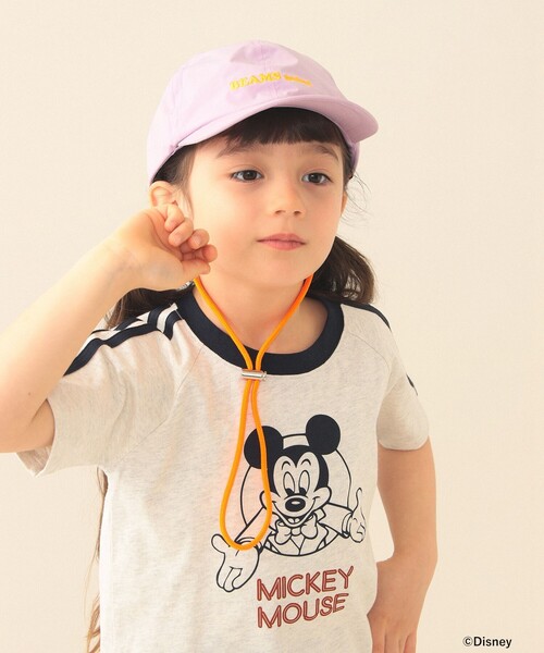 BEAMS mini(ビームスミニ)の「ロゴ コード付き キャップ 2026SS(キャップ・キッズ・ネイビー/イエロー/パープル系その他4・ONE SIZE)」の5枚目の写真