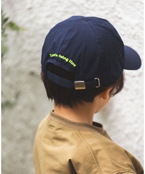 BEAMS mini(ビームスミニ)の「ロゴ コード付き キャップ 2026SS(キャップ・キッズ・ネイビー/イエロー/パープル系その他4・ONE SIZE)」の7枚目の写真