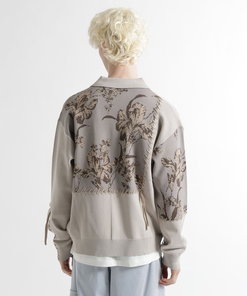 HARE(ハレ)の「パッチワークガラニットシャツ(HARE)(ニット/セーター・メンズ・グレー/ブラック・FREE)」の15枚目の写真