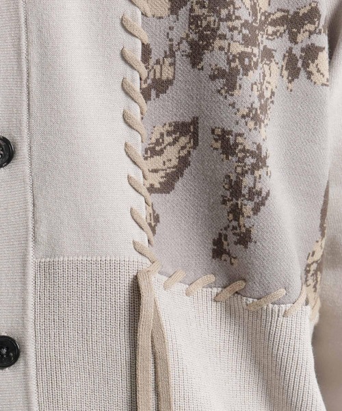 HARE(ハレ)の「パッチワークガラニットシャツ(HARE)(ニット/セーター・メンズ・グレー/ブラック・FREE)」の21枚目の写真