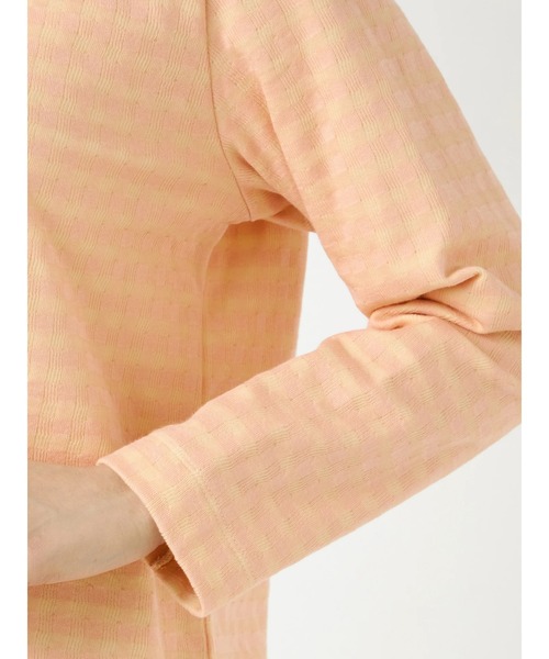 McGREGOR（マックレガー）の「ギンガムジャカードカットソー（Tシャツ/カットソー・レディース・ピンク系その他/ネイビー/サンドベージュ・M/L）」の9枚目の写真