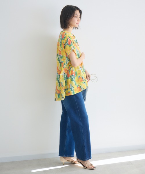 KATHARINE ROSS(キャサリンロス)の「【KATHARINE ROSS】アソートスカーフプリント半袖ブラウス(シャツ/ブラウス・レディース・イエロー/ピンク/グリーン・FREE)」の6枚目の写真