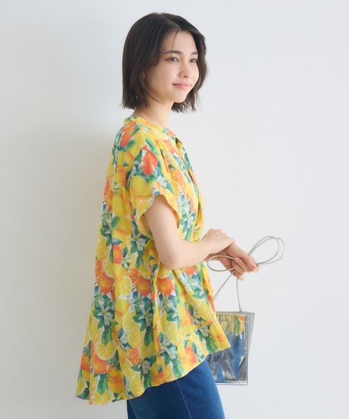 KATHARINE ROSS(キャサリンロス)の「【KATHARINE ROSS】アソートスカーフプリント半袖ブラウス(シャツ/ブラウス・レディース・イエロー/ピンク/グリーン・FREE)」の8枚目の写真
