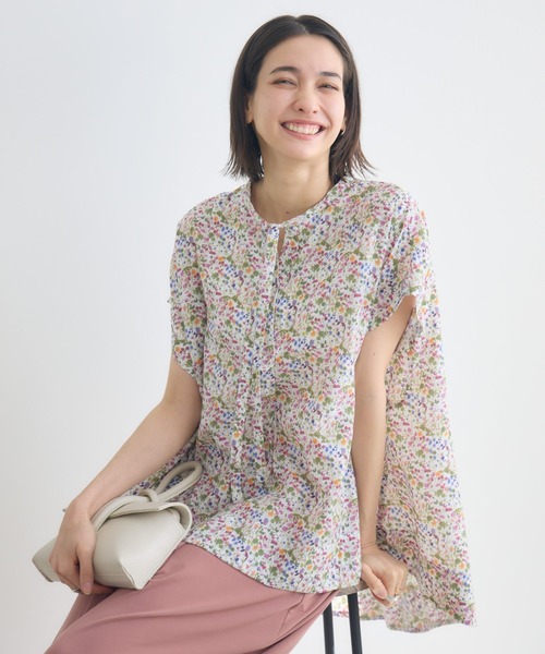 KATHARINE ROSS(キャサリンロス)の「【KATHARINE ROSS】アソートスカーフプリント半袖ブラウス(シャツ/ブラウス・レディース・イエロー/ピンク/グリーン・FREE)」の16枚目の写真