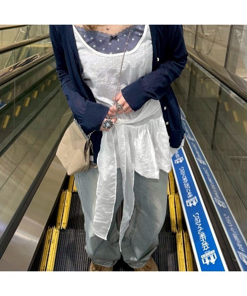 Flugge（フラッジー）の「シアービスチェ&シュシュset（ベスト・レディース・グレー/ホワイト・FREE）」の16枚目の写真