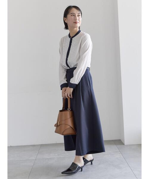 Te chichi(テチチ)の「フロントレースブラウス(シャツ/ブラウス・レディース・ミント/グレー/オフホワイト・F)」の4枚目の写真