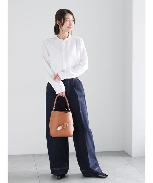 Te chichi(テチチ)の「フロントレースブラウス(シャツ/ブラウス・レディース・ミント/グレー/オフホワイト・F)」の8枚目の写真