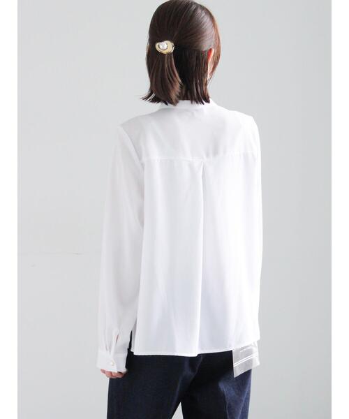 Te chichi(テチチ)の「フロントレースブラウス(シャツ/ブラウス・レディース・ミント/グレー/オフホワイト・F)」の10枚目の写真