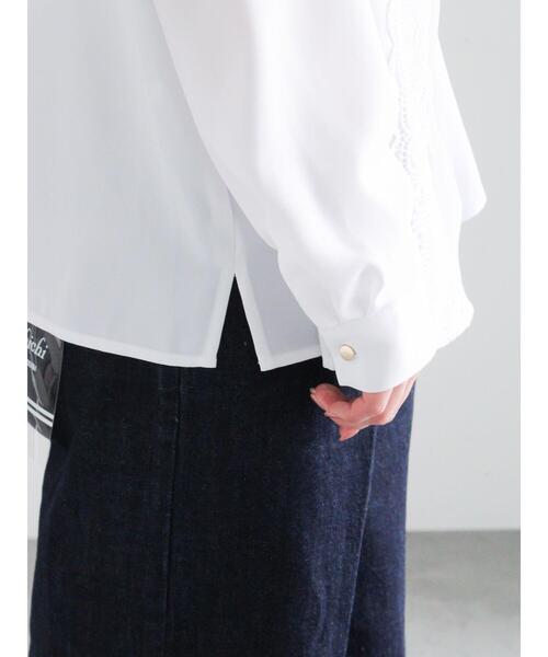 Te chichi(テチチ)の「フロントレースブラウス(シャツ/ブラウス・レディース・ミント/グレー/オフホワイト・F)」の13枚目の写真