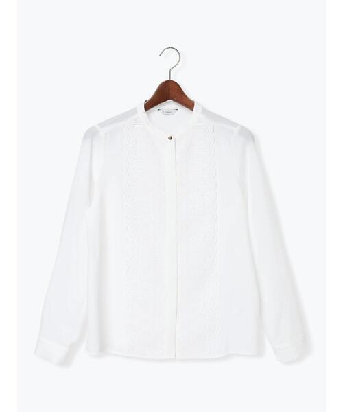 Te chichi(テチチ)の「フロントレースブラウス(シャツ/ブラウス・レディース・ミント/グレー/オフホワイト・F)」の15枚目の写真