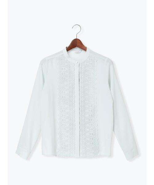 Te chichi(テチチ)の「フロントレースブラウス(シャツ/ブラウス・レディース・ミント/グレー/オフホワイト・F)」の17枚目の写真