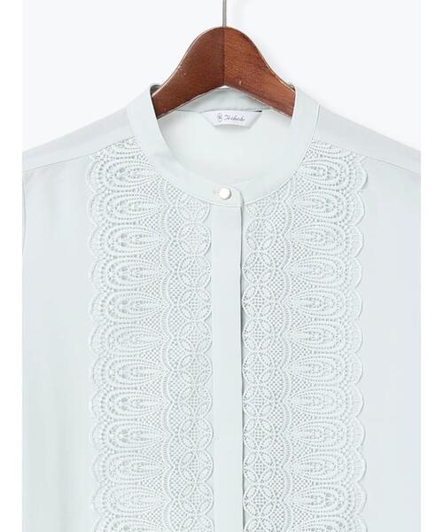 Te chichi(テチチ)の「フロントレースブラウス(シャツ/ブラウス・レディース・ミント/グレー/オフホワイト・F)」の19枚目の写真