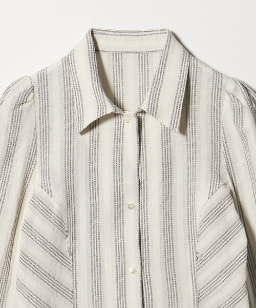 ATTISESSION（アティセッション）の「＜ATTISESSION＞コットン ギャザー 6分袖 シャツ（シャツ/ブラウス・レディース・ブラック/オフホワイト/その他3・FREE）」の10枚目の写真