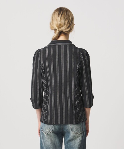 ATTISESSION（アティセッション）の「＜ATTISESSION＞コットン ギャザー 6分袖 シャツ（シャツ/ブラウス・レディース・ブラック/オフホワイト/その他3・FREE）」の16枚目の写真