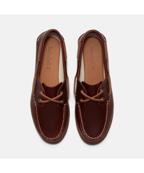 Timberland（ティンバーランド）の「シーダー ベイ エッセンシャル ボート シューズ レディース（モカシン/デッキシューズ・レディース・バーガンディー・23.0cm/22.5cm/24.0cm/23.5cm）」の2枚目の写真