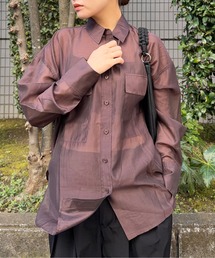 TAKA-Q（タカキュー）の「DRAW(ドロー) / シアー オーバーシャツ（シャツ/ブラウス）」