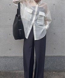 TAKA-Q（タカキュー）の「DRAW(ドロー) / シアー オーバーシャツ（シャツ/ブラウス）」