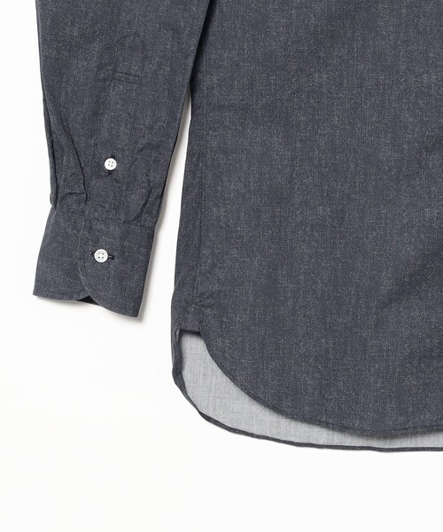 BRILLA per il gusto(ブリッラペルイルグースト)の「コットン インディゴ プリント ボタンダウンシャツ(シャツ/ブラウス・メンズ・インディゴブルー・S/XL/L/M/XS)」の4枚目の写真