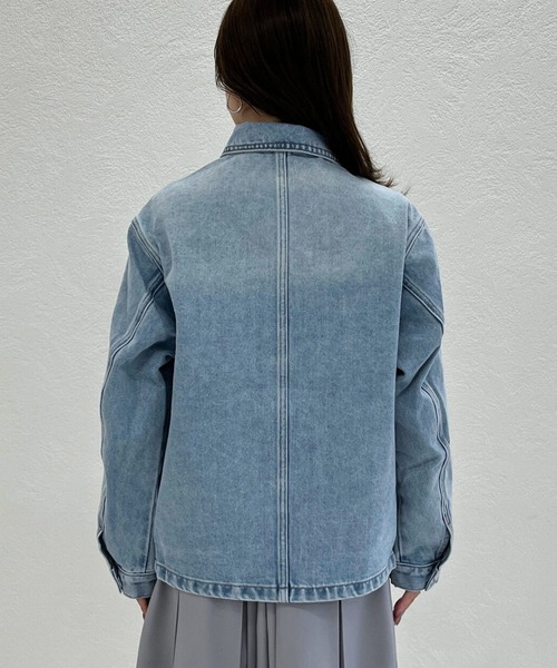 MISCH MASCH（ミッシュマッシュ）の「2026春夏新作 WEB限定 コンパクトデニムジャケット（デニムジャケット・レディース・ブルー・ﾌﾘ-）」の3枚目の写真