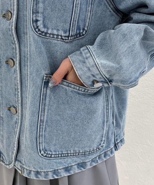 MISCH MASCH（ミッシュマッシュ）の「2026春夏新作 WEB限定 コンパクトデニムジャケット（デニムジャケット・レディース・ブルー・ﾌﾘ-）」の7枚目の写真