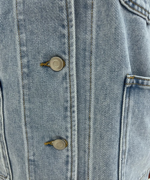 MISCH MASCH（ミッシュマッシュ）の「2026春夏新作 WEB限定 コンパクトデニムジャケット（デニムジャケット・レディース・ブルー・ﾌﾘ-）」の8枚目の写真