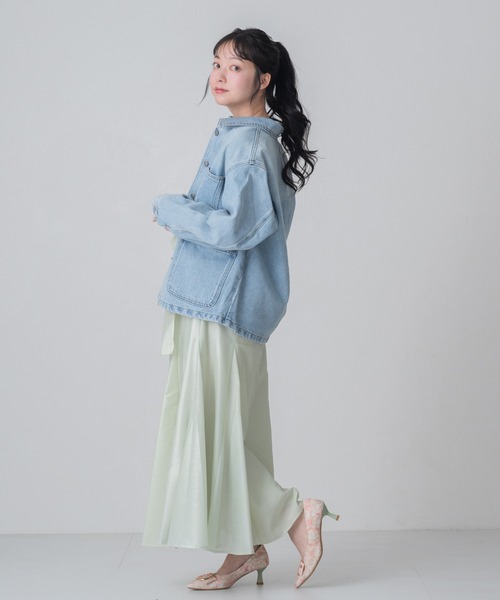 MISCH MASCH（ミッシュマッシュ）の「2026春夏新作 WEB限定 コンパクトデニムジャケット（デニムジャケット・レディース・ブルー・ﾌﾘ-）」の14枚目の写真