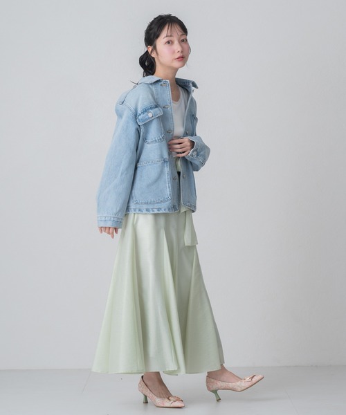 MISCH MASCH（ミッシュマッシュ）の「2026春夏新作 WEB限定 コンパクトデニムジャケット（デニムジャケット・レディース・ブルー・ﾌﾘ-）」の10枚目の写真