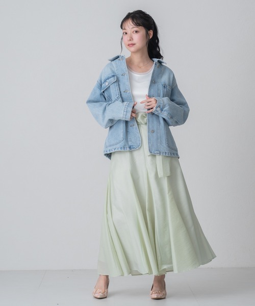 MISCH MASCH（ミッシュマッシュ）の「2026春夏新作 WEB限定 コンパクトデニムジャケット（デニムジャケット・レディース・ブルー・ﾌﾘ-）」の11枚目の写真