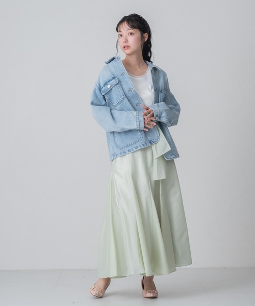 MISCH MASCH（ミッシュマッシュ）の「2026春夏新作 WEB限定 コンパクトデニムジャケット（デニムジャケット・レディース・ブルー・ﾌﾘ-）」の12枚目の写真