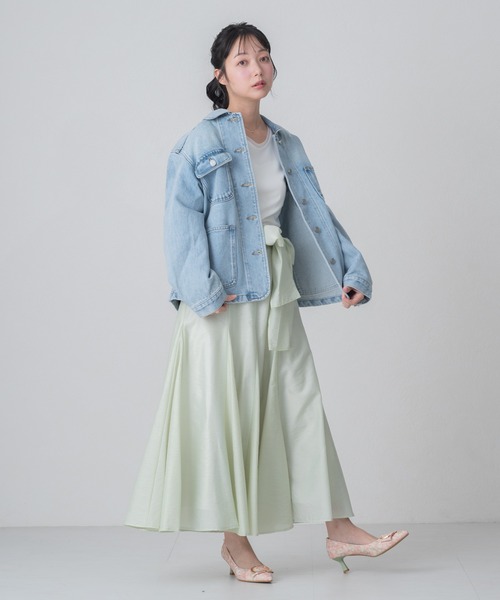 MISCH MASCH（ミッシュマッシュ）の「2026春夏新作 WEB限定 コンパクトデニムジャケット（デニムジャケット・レディース・ブルー・ﾌﾘ-）」の9枚目の写真