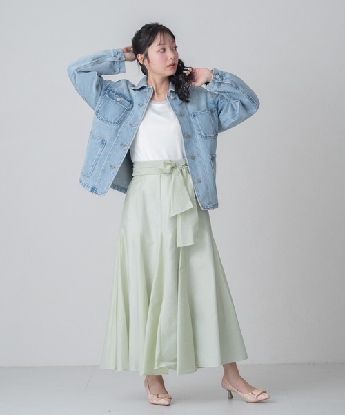 MISCH MASCH（ミッシュマッシュ）の「2026春夏新作 WEB限定 コンパクトデニムジャケット（デニムジャケット・レディース・ブルー・ﾌﾘ-）」の15枚目の写真
