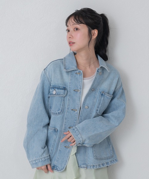 MISCH MASCH（ミッシュマッシュ）の「2026春夏新作 WEB限定 コンパクトデニムジャケット（デニムジャケット・レディース・ブルー・ﾌﾘ-）」の19枚目の写真