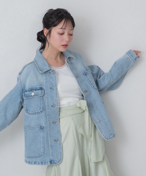 MISCH MASCH（ミッシュマッシュ）の「2026春夏新作 WEB限定 コンパクトデニムジャケット（デニムジャケット・レディース・ブルー・ﾌﾘ-）」の18枚目の写真