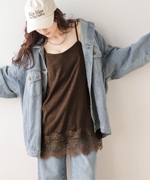 AMELY（エミリー）の「レースレイヤード キャミソール（キャミソール）」