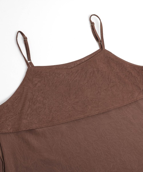 AMELY（エミリー）の「レースレイヤード キャミソール（キャミソール・レディース・ブラック/ブラウン/ホワイト・フリー）」の22枚目の写真