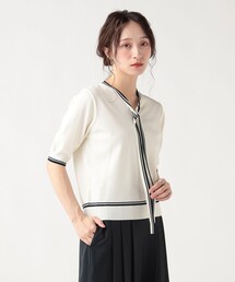 BEAMS HEART | 配色 ボウタイ プルオーバー(Tシャツ/カットソー)