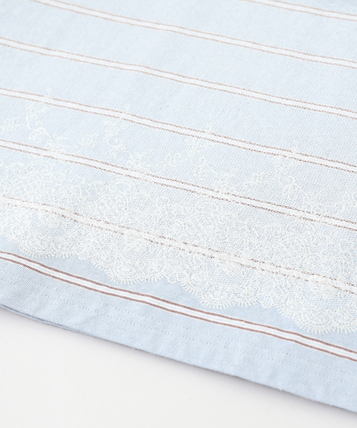 DAIRIKU（ダイリク）の「DAIRIKU / ダイリク "Benjamin"Lace Print Border Skip（ポロシャツ・メンズ・ブルー系その他・LARGE/MEDIUM）」の3枚目の写真