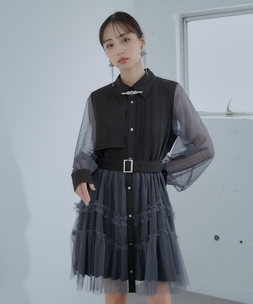 シアーチュールプリーツワンピース(HARE)（ワンピース）｜HARE（ハレ