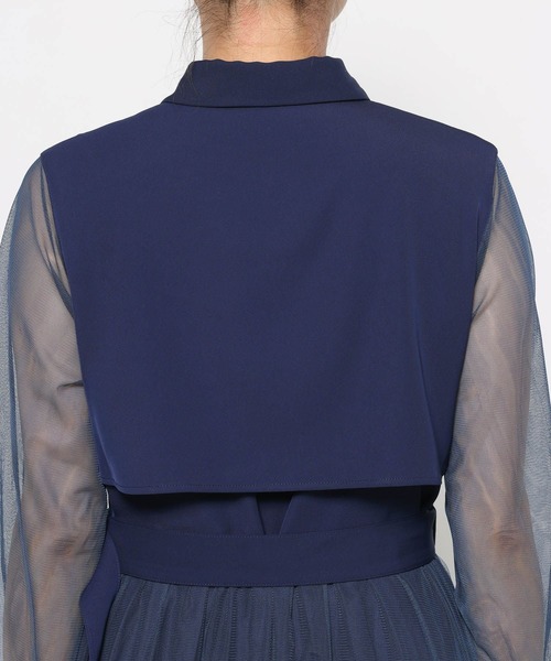 HARE（ハレ）の「シアーチュールプリーツワンピース(HARE)（ワンピース・レディース・ブラック/ブルー/イエロー・SMALL/LARGE）」の16枚目の写真