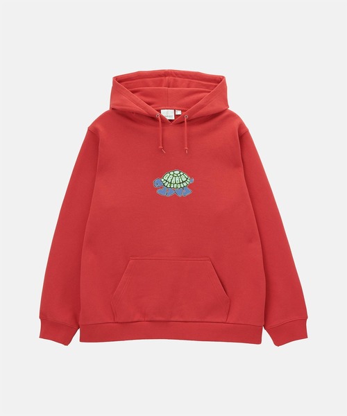 Gramicci（グラミチ）の「TURTLE HOODED SWEATSHIRT｜タートルフーデッドスウェットシャツ（パーカー・メンズ・レッド/ヘザーグレー/ブラック・S/M/L/XL/XXL）」の11枚目の写真