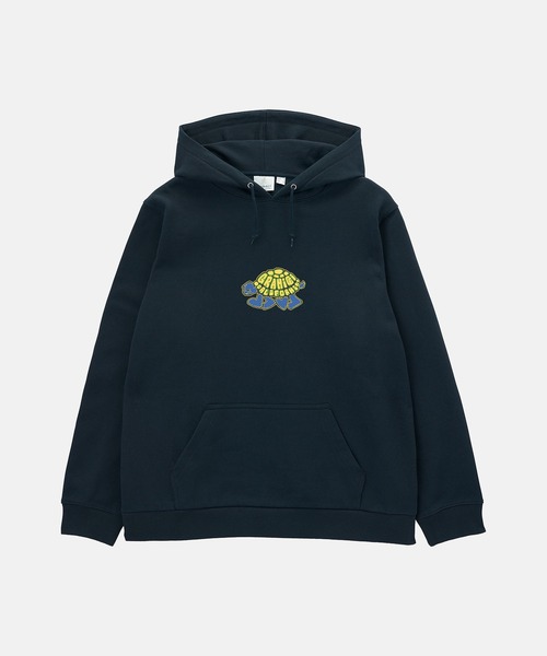 Gramicci（グラミチ）の「TURTLE HOODED SWEATSHIRT｜タートルフーデッドスウェットシャツ（パーカー・メンズ・レッド/ヘザーグレー/ブラック・S/M/L/XL/XXL）」の9枚目の写真