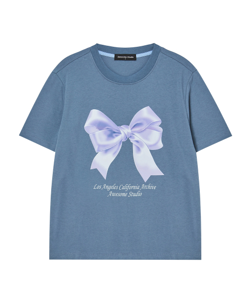 AWESOME STUDIO(オーサムスタジオ)の「リボンデジタルプリント半袖Tシャツブラック(Tシャツ/カットソー・レディース・その他・FREE)」の8枚目の写真