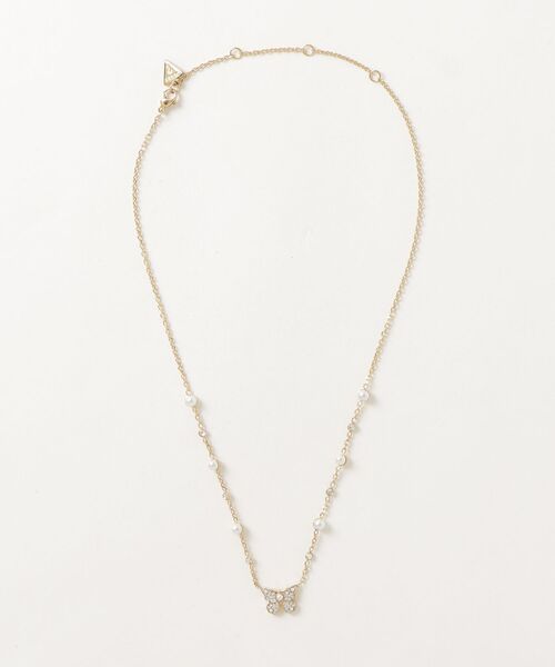 Guess（ゲス）の「BORBOLETA 16-18" Pave Borboleta Necklace アクセサリー ネックレス（ネックレス・レディース・シルバー/ゴールド・ONE SIZE）」の2枚目の写真